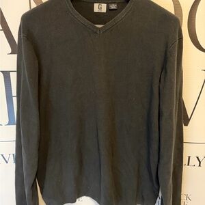 Vintage GUESS U.S.A. American Tradition V-Neck Sweater XL Made in Hong Kong